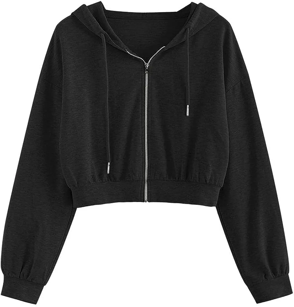 ZAFUL Women's Zip Up Thin Hoodies